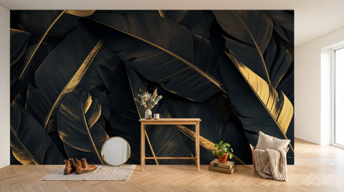 Design A0267 — Papier peint Palmier Tropical Vert - Collection 1 — Novomur