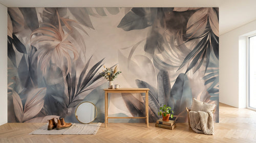 Design A0271 — Papier peint Palmier Tropical Vert - Collection 4 — Novomur