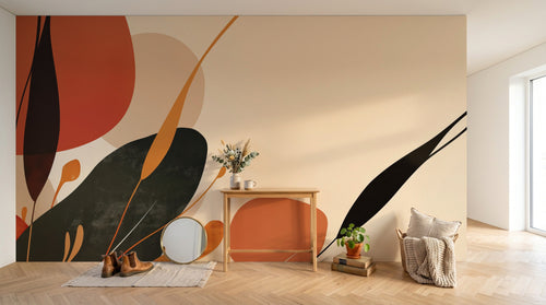 Design A0302 — Papier peint Art Abstrait Bauhaus Coloré - Collection 2 — Novomur