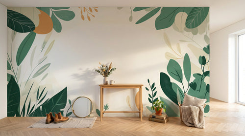 Design A0304 — Papier peint Botanique Feuillage - Collection 1 — Novomur
