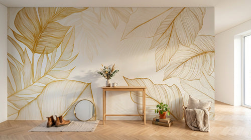 Design A0316 — Papier peint Palmier Tropical Vert - Collection 3 — Novomur