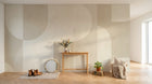 Design A0366 — Papier peint Art Abstrait Bauhaus Beige - Collection 2 — Novomur