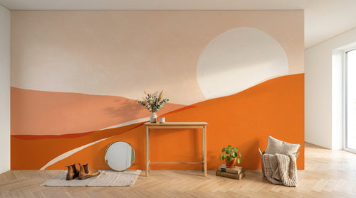 Design A0375 — Papier peint Paysage Désert et Cactus — Novomur