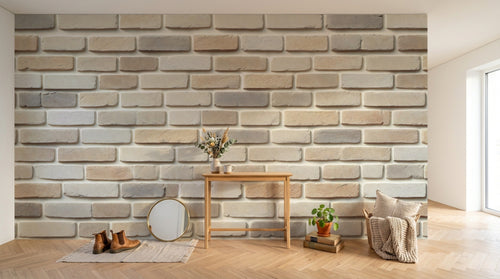 Design A0420 — Papier peint Brique Blanche — Novomur