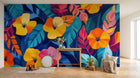 Design A0442 — Papier peint Palmier Tropical Vintage Sépia — Novomur