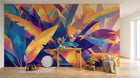 Design A0452 — Papier peint Palmier Tropical Pop Art Vif — Novomur