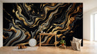 Design A0501 — Papier peint Marbre Noir et Or Luxe - Collection 2 — Novomur