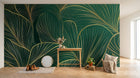 Design A0582 — Papier peint Art Déco Éventails et Or - Collection 1 — Novomur