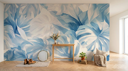 Design A0588 — Papier peint Palmier Tropical Vert - Collection 4 — Novomur
