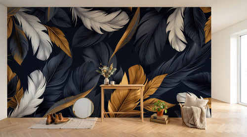 Design A0606 — Papier peint Plumes — Novomur