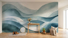 Design A0612 — Papier peint Art Abstrait Vagues et Lignes — Novomur