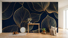 Design A0614 — Papier peint Art Déco Éventails et Or - Collection 1 — Novomur