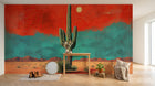 Design A0775 — Papier peint Paysage Désert et Cactus — Novomur