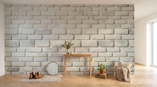 Design A0782 — Papier peint Brique Blanche — Novomur