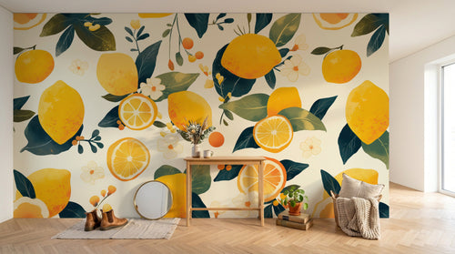 Design A0874 — Papier peint Fruits Agrumes - Collection 1 — Novomur