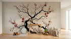 Design A0996 — Papier peint Cerisier Blanc et Prunier — Novomur