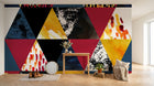 Design C0080 — Papier peint Géométrique Triangles et Losanges - Collection 2 — Novomur