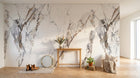 Design C0691 — Papier peint Marbre Blanc Classique - Collection 2 — Novomur