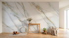 Design D0158 — Papier peint Marbre Blanc Classique - Collection 2 — Novomur