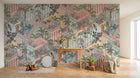 Design D0168B — Papier peint Art Déco Éventails et Or - Collection 2 — Novomur