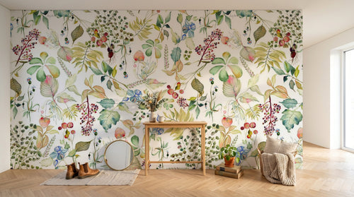 Design D0218 — Papier peint Botanique Feuillage - Collection 2 — Novomur