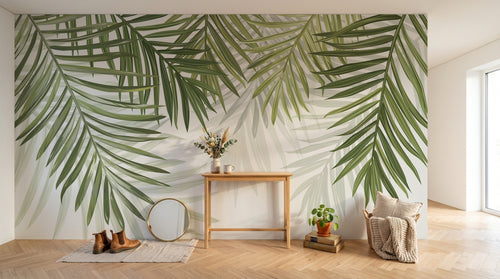 Design D0274 — Papier peint Palmier Tropical Vert - Collection 3 — Novomur