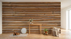 Design D0890 — Papier peint Bois Rustique Brun - Collection 2 — Novomur