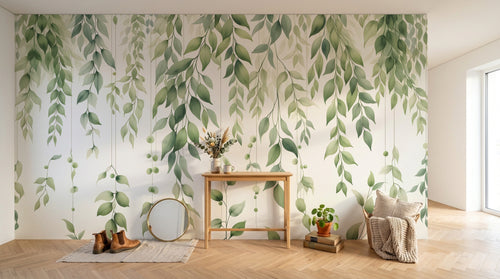 Design D0991 — Papier peint Eucalyptus Botanique Sauge — Novomur