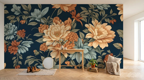 Design D0993 — Papier peint Floral Pivoines et Roses - Collection 2 — Novomur