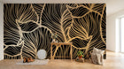 Design E0692 — Papier peint Art Déco Éventails et Or - Collection 2 — Novomur