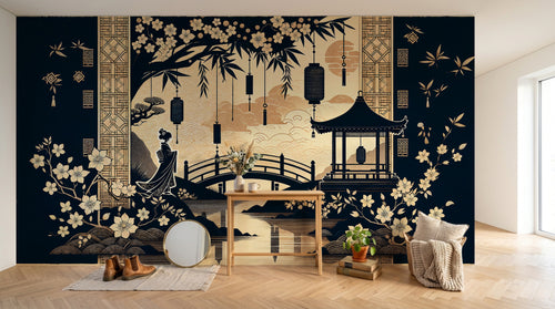 Design F0196 — Papier peint Bambou — Novomur