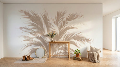 Design F0250 — Papier peint Palmier Tropical Vert - Collection 1 — Novomur