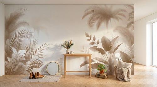 Design F0254 — Papier peint Jungle Tropicale Dense Aquarelle — Novomur