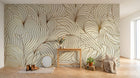 Design F0496 — Papier peint Art Abstrait Vagues et Lignes — Novomur