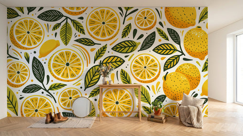 Design F0658 — Papier peint Fruits Agrumes - Collection 1 — Novomur