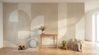 Design F0680 — Papier peint Art Abstrait Bauhaus Beige - Collection 2 — Novomur