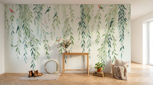 Design F0863 — Papier peint Magnolia & Oiseaux — Novomur