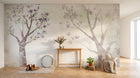 Design FC176 — Papier peint Arbres en fleurs violettes pastel doux — Novomur