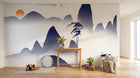 Design FC381 — Papier peint Paysage encre montagnes karstiques bambou — Novomur