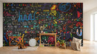 Design L1128 — Papier peint Tableau Noir Mathématiques — Novomur