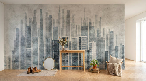 Design SK0046 — Papier peint Architecture et Villes — Novomur