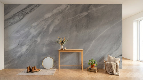 Design SK0053 — Papier peint Marbre Blanc Classique - Collection 2 — Novomur