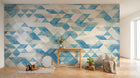 Design SK0080 — Papier peint Géométrique Triangles et Losanges - Collection 2 — Novomur