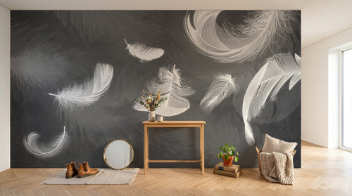 Design SK0123 — Papier peint Plumes — Novomur