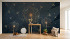 Design SK0441 — Papier peint Art Déco Éventails et Or - Collection 2 — Novomur