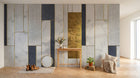 Design SK0539 — Papier peint Marbre Géométrique — Novomur
