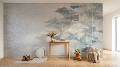 Design SK0655 — Papier peint Géométrique Triangles et Losanges - Collection 2 — Novomur