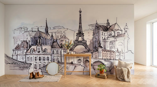 Design SK0763 — Papier peint Architecture et Villes — Novomur