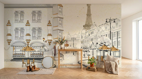 Design SK0794 — Papier peint Architecture et Villes — Novomur