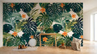 Design SK0856 — Papier peint Palmier Tropical Pop Art Vif — Novomur